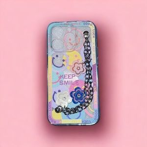 iPhone 14 pro smiley face decorative case